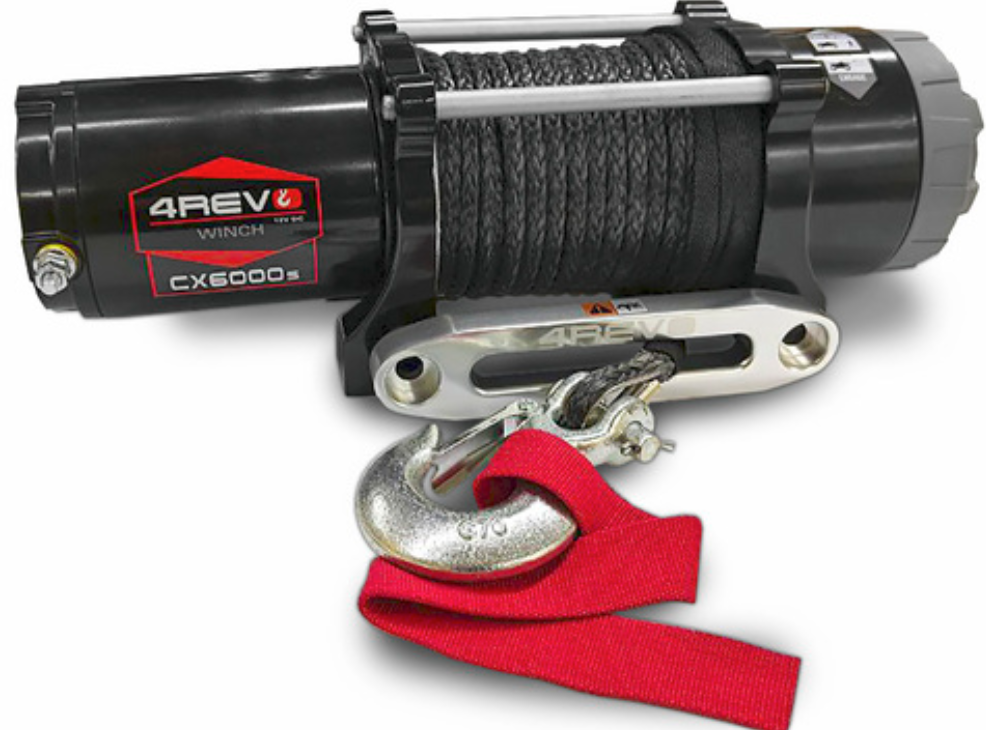 Лебедка электрическая 4REVO CX-6000S (синтетический трос)